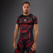 Venum Matupa Rashguard SS (26) -  Short Sleeve Black/Red/Silver