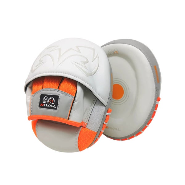Rival RPM80 Impulse Punch Mitts (26) - White/Orange