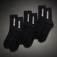 Venum Essential Socks (Set of 3 pairs) (26) - Black/White